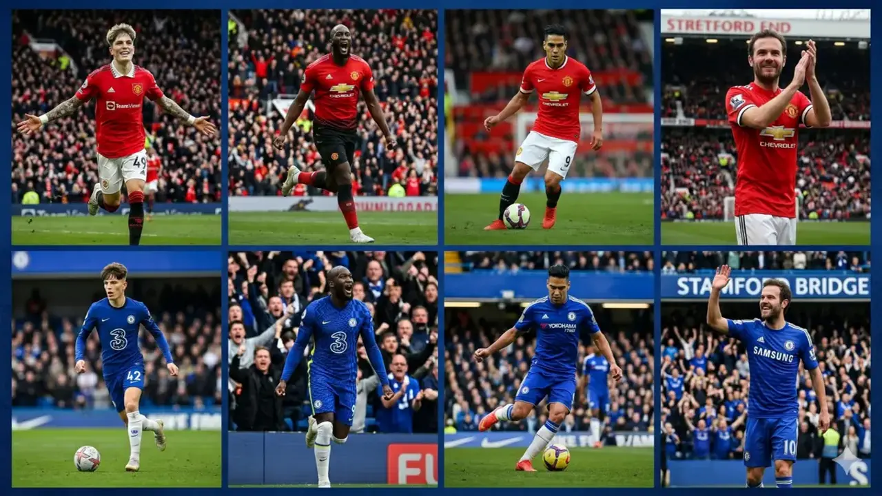 نجوم ارتدوا قميص مانشستر يونايتد وتشيلسي